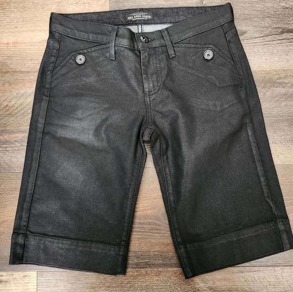 James Jeans Dry Aged Denim in Coated Black Sz 25 - Picture 1 of 11